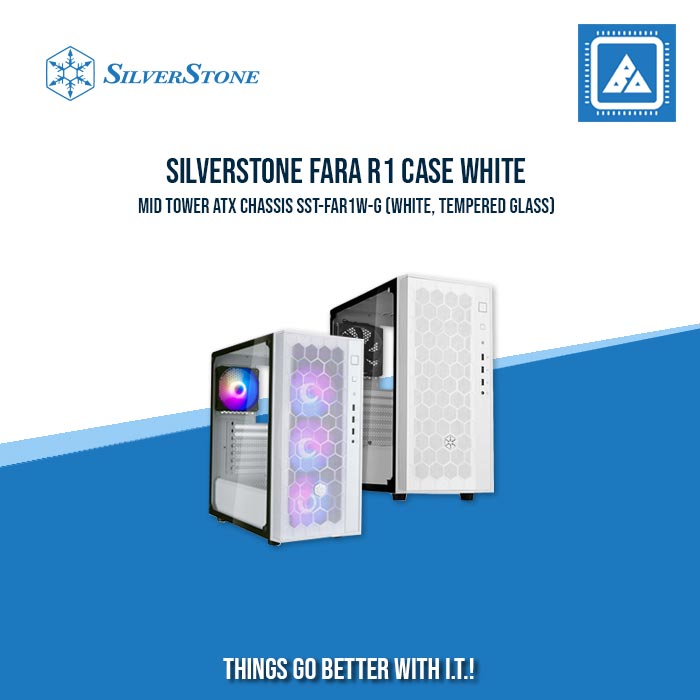 FARA R1 BLACK | WHITE ATXMID-TOWER CASE WITH TEMPERED GLASS WINDOW FARA R1 BLACK | WHITE ATXMID-TOWER CASE WITH TEMPERED GLASS WINDOW